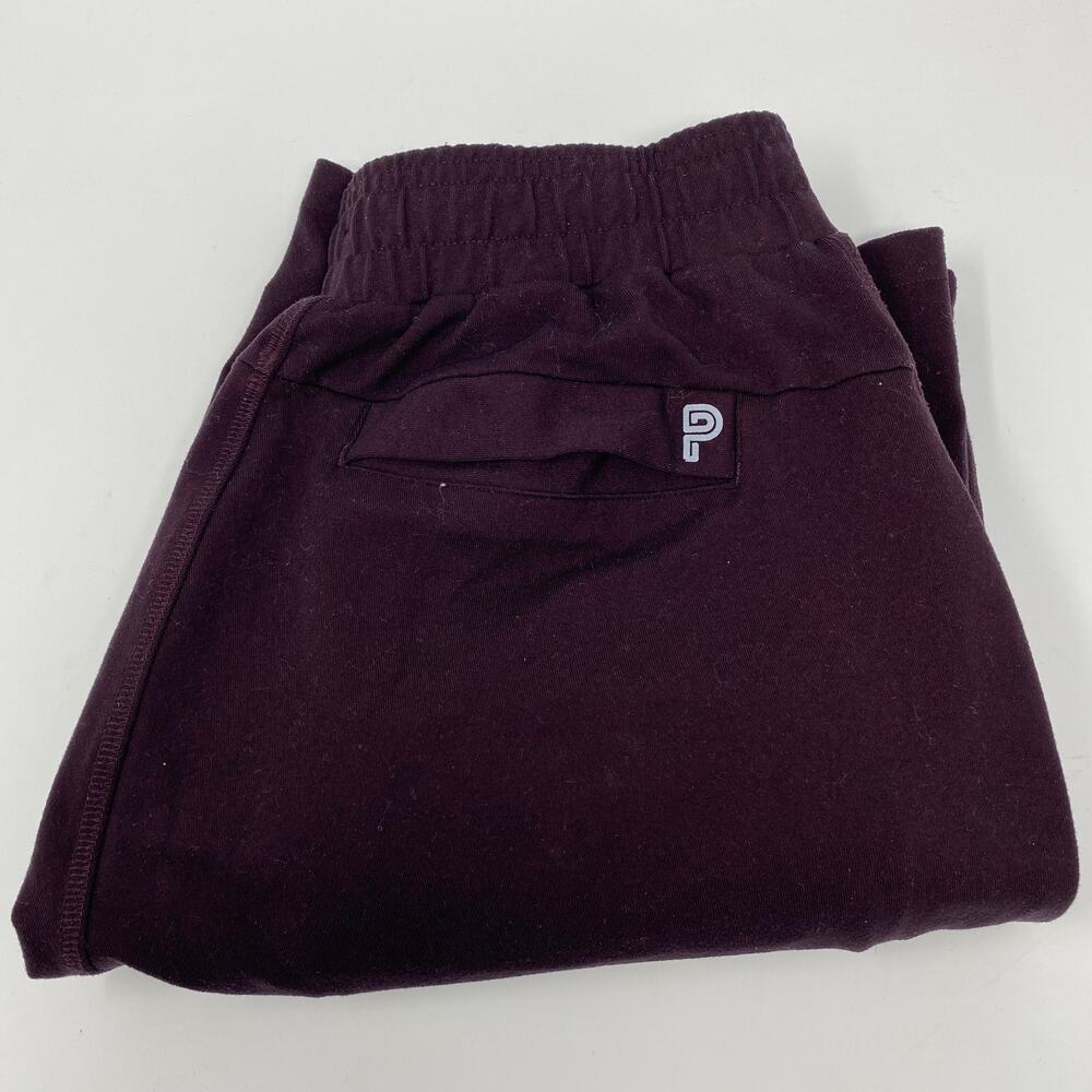 Public Rec Sz32 Burgundy Red Stretch Waist Zipper Pockets Jogger‎ Shorts